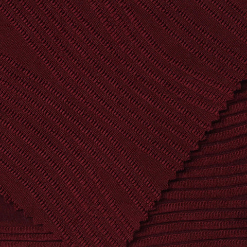 Dark Red Lines Jersey Knit, Polyester, 260 gsm