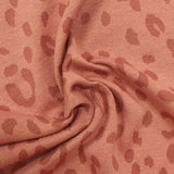 Terracotta Leopard Jacquard, Cotton-Poly — photo 2