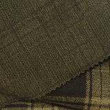 Dark Brown Plaid Interlock Knit, Polyester — photo 2
