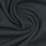 Polyester Viscose Stretch Rib Knit Fabric, 290 gsm, 125 cm — Grey — photo 2
