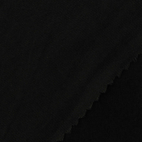 100% Polyester Satin Fabric, 100 gsm, 148 cm — Black