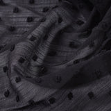 Fine Dotted 100% Polyester Woven Fabric, 87 gsm, 144 cm — Grey — photo 2