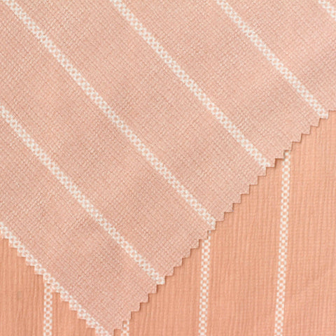 White Vertical-Stripe Woven, Polyester