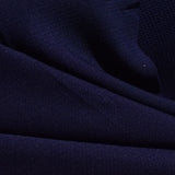 Jacquard 100% Polyester Chunky Knit Fabric, 249 gsm, 160 cm — Navy — photo 2
