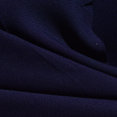 Jacquard 100% Polyester Chunky Knit Fabric, 249 gsm, 160 cm — Navy