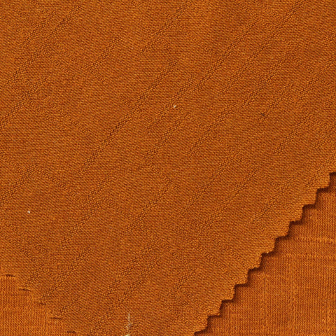 Jacquard Pointelle Knit Fabric, 175 gsm, 170 cm — Orange