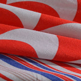 Red Stripes Woven, Viscose — photo 2