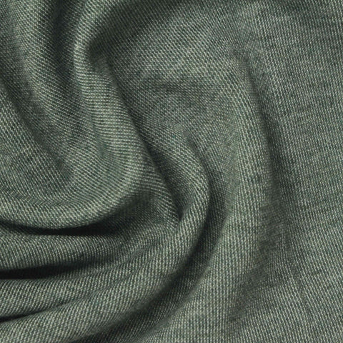 Heather Cotton Polyester Scuba Knit Fabric, 280 gsm, 165 cm — Green