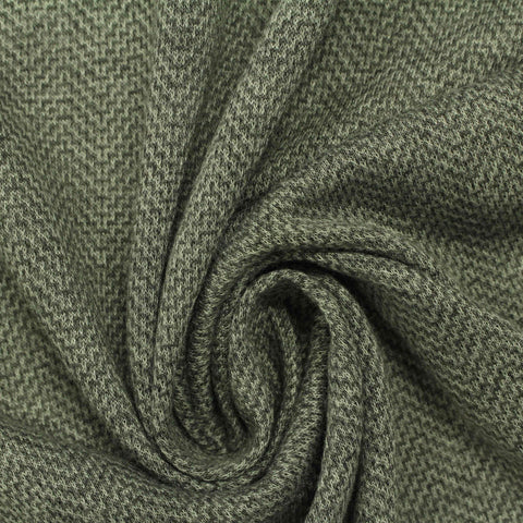 Green Zigzag Jersey Knit, Poly-Viscose