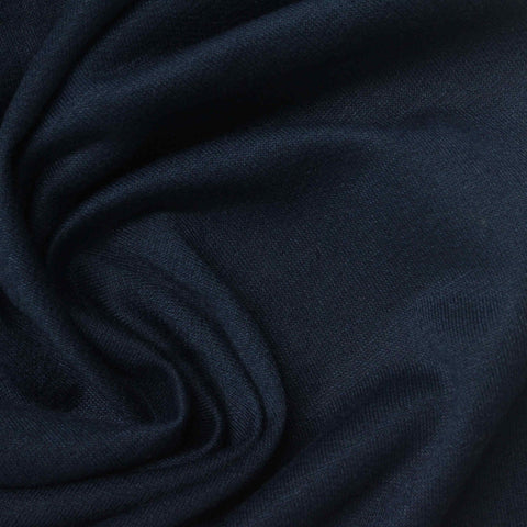 100% Polyester French Terry Fabric, 180 gsm, 157 cm — Navy