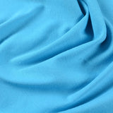 100% Cotton Interlock Knit Fabric, 148 gsm, 150 cm — Blue — photo 2