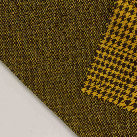Brown Houndstooth Knit, Polyester