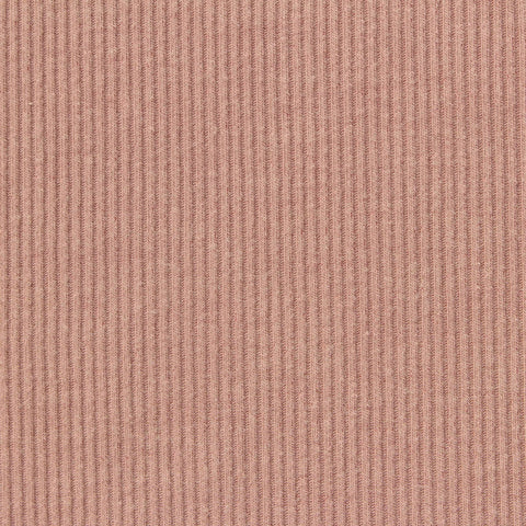 Polyester Stretch Rib Knit Fabric, 310 gsm, 140 cm — Pink