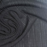 Dark Grey Vertical-Stripe Rib Knit, Polyester — photo 2