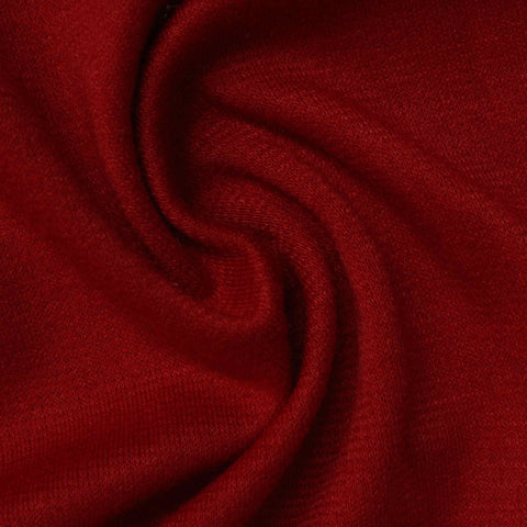 Polyester Stretch Ponte Knit Fabric, 250 gsm, 158 cm — Red