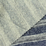 Blue Horizontal-Stripe French Terry, Poly-Cotton — photo 2