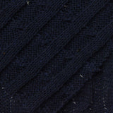 Jacquard 100% Polyester Pointelle Knit Fabric, 310 gsm, 140 cm — Navy — photo 2
