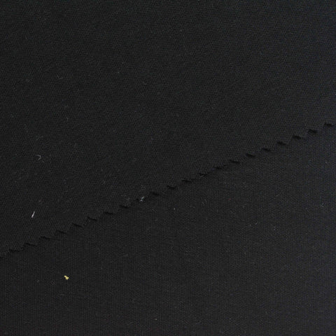 Viscose Stretch Scuba Knit Fabric, 400 gsm, 165 cm — Black
