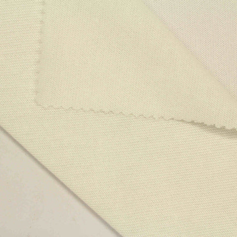 Polyester Viscose Jersey Knit Fabric, 135 gsm, 150 cm — Beige