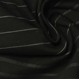 White Horizontal-Stripe Ponte Knit, Viscose-Nylon — photo 2