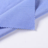 White Vertical-Stripe Woven, Poly-Cotton — photo 2