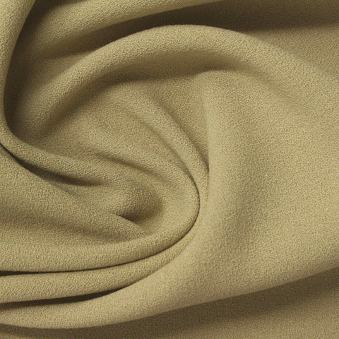 Khaki Textured Linen-Look, Poly-Viscose