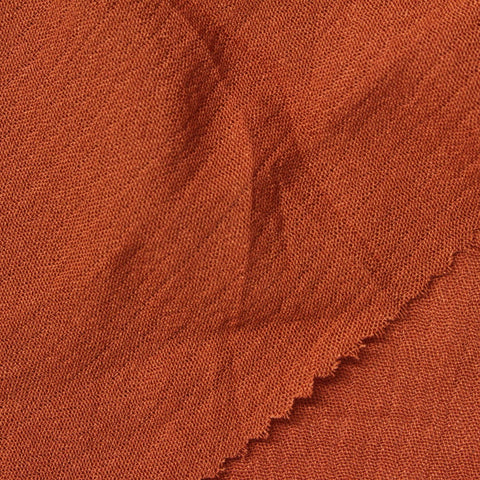 100% Viscose Crepe Fabric, 126 gsm — Orange