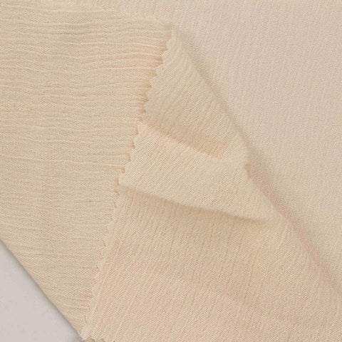 100% Viscose Crepe Fabric, 130 gsm — Beige