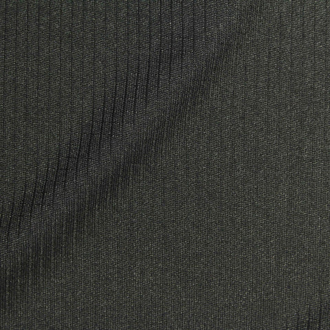 Black Heathered-Marl Interlock Knit, Polyester