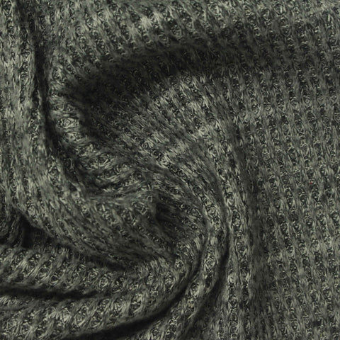 Light Grey Marl Waffle Knit, Polyester