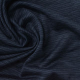 Dark Blue Marl Jersey Knit, Polyester — photo 2