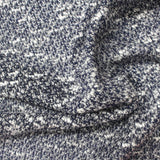 Dark Blue Marl Chunky Knit, Poly-Cotton — photo 2