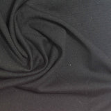 Polyester Stretch Sateen Fabric, 215 gsm, 155 cm — Black — photo 2