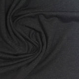 Tencel Lyocell Wool Stretch Jersey Knit Fabric, 140 gsm, 155 cm — Black — photo 2