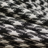 Black Houndstooth Chunky Knit, Polyester — photo 2