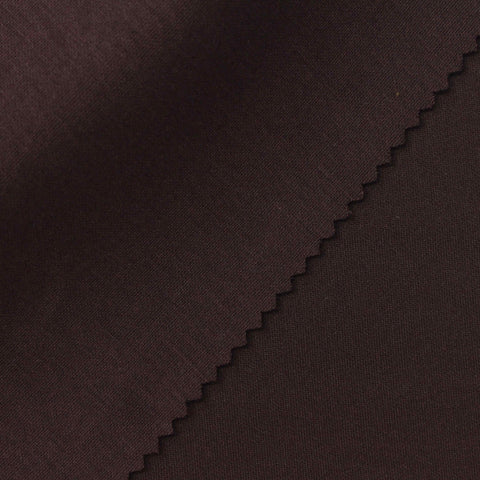 Modal Polyester Stretch Scuba Knit Fabric, 290 gsm, 165 cm — Brown