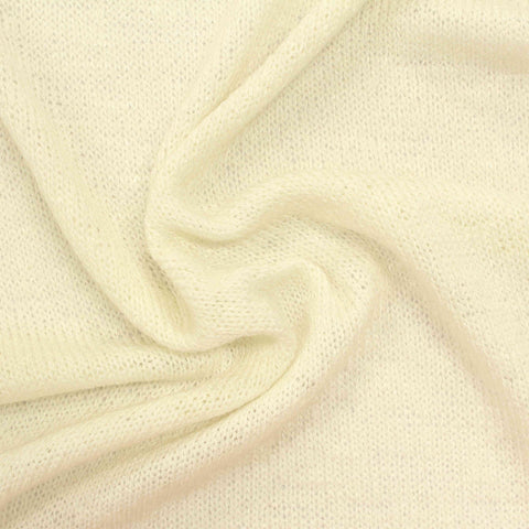 Viscose Polyester Stretch Chunky Knit Fabric, 202 gsm, 188 cm — Beige