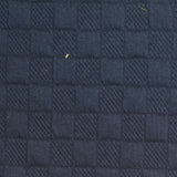 Dark Blue Tone-on-Tone Square Jacquard, Poly-Cotton — photo 2