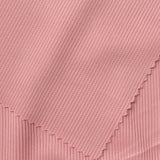 Polyester Stretch Rib Knit Fabric, 300 gsm, 130 cm — Pink — photo 2