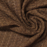 Polyester Viscose Stretch Waffle Knit Fabric, 170 gsm, 155 cm — Brown — photo 2