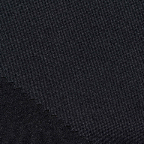 Polyester Stretch Scuba Knit Fabric, 270 gsm, 150 cm — Black