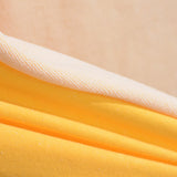Cotton Polyester French Terry Fabric, 285 gsm, 160 cm — Orange — photo 2