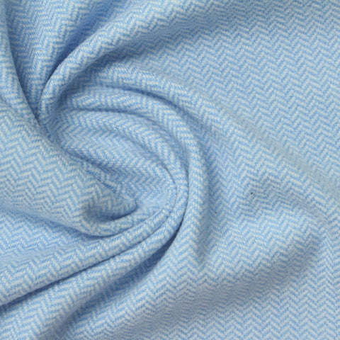 Light Blue Herringbone Jacquard, Polyester, 280 gsm, 185 cm, ref EF-270673