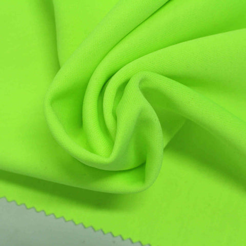 Polyester Stretch Scuba Knit Fabric, 334 gsm, 170 cm — Green