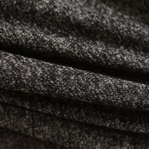 Black Marl French Terry, 230 gsm