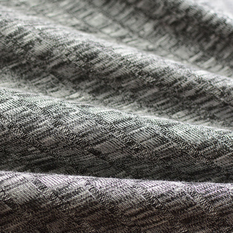 Heathered Grey Marl Knit, Viscose-Poly
