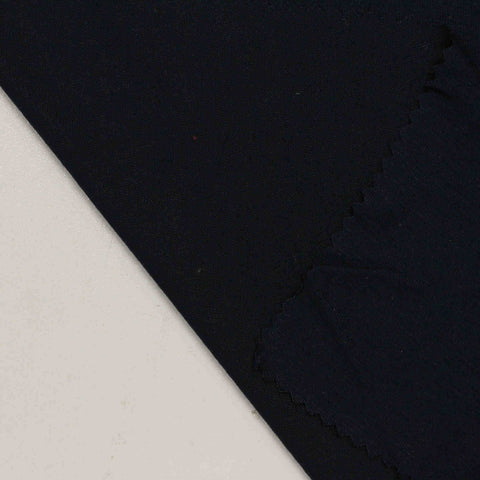 Viscose Stretch Jersey Knit Fabric, 180 gsm, 180 cm — Black