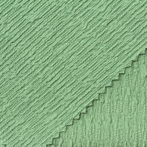 Polyester Stretch Crepe Fabric, 220 gsm, 145 cm — Green