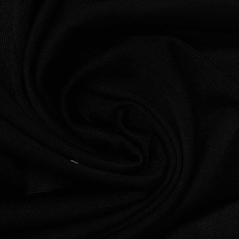Polyester Stretch Jersey Knit Fabric, 130 gsm, 160 cm — Black