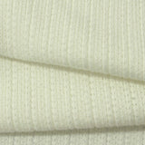 Jacquard 100% Cotton Chunky Knit Fabric, 340 gsm, 175 cm — White — photo 2